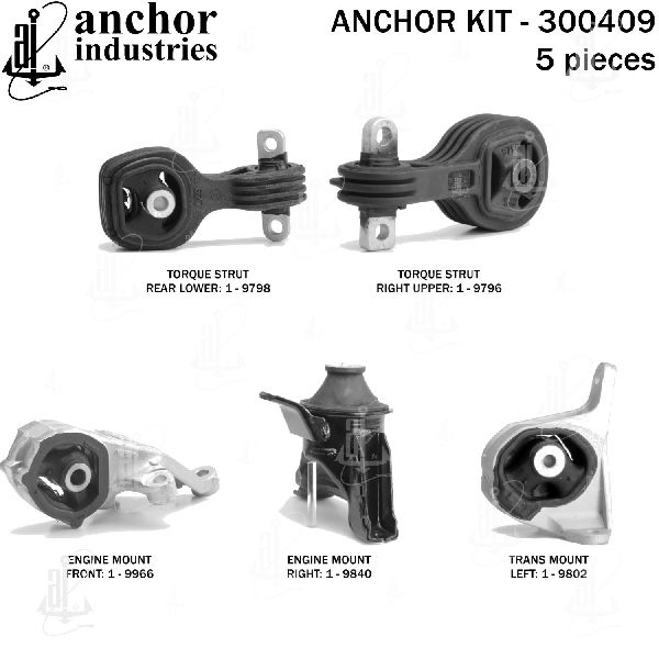 2015-2016 Honda CR-V Engine Mount Kit (Anchor)