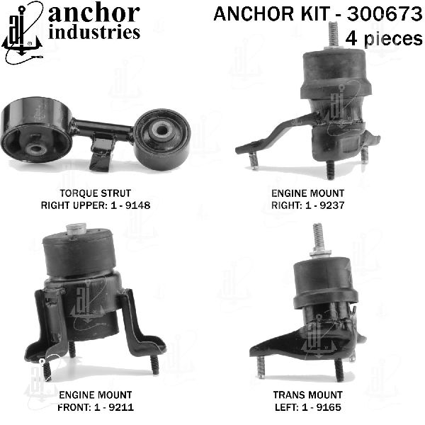 2007-2008 Toyota Solara Engine Mount Kit (Anchor)