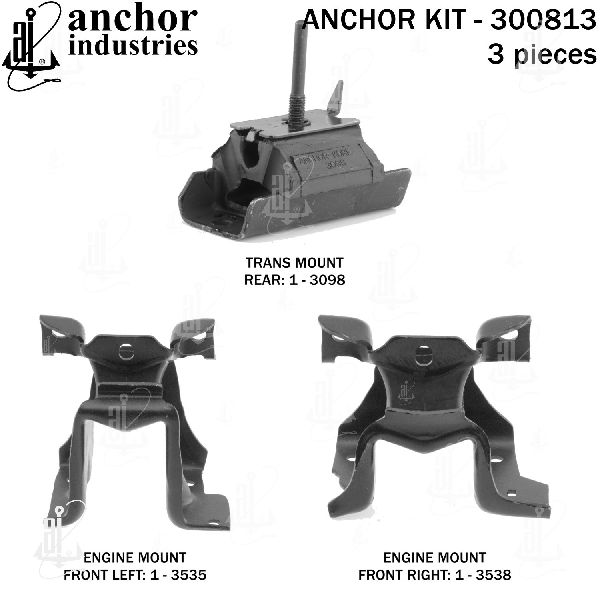 2009-2016 GMC Savana 3500 Engine Mount Kit (Anchor)