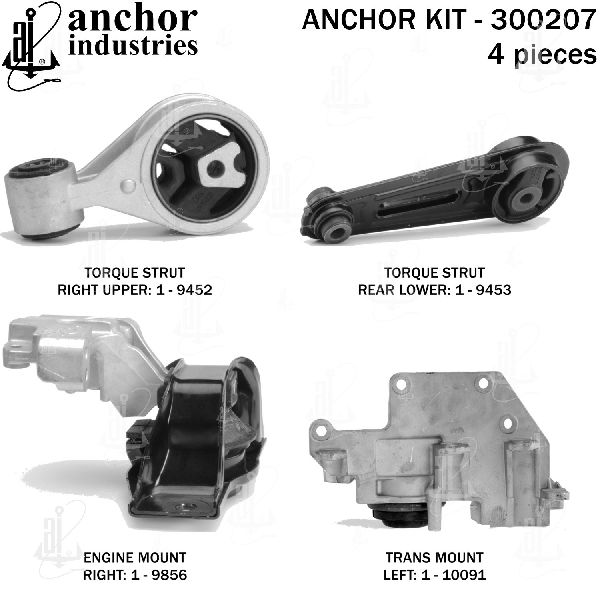 2014-2015 Nissan Rogue Select Engine Mount Kit (Anchor)