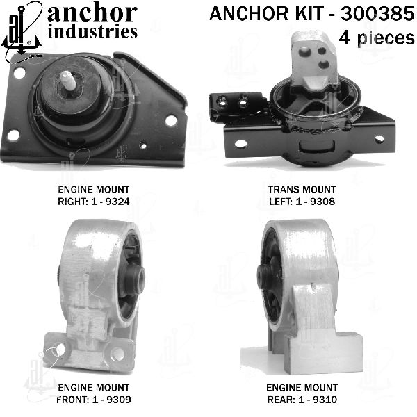 2006-2011 Kia Rio5 Engine Mount Kit (Anchor)