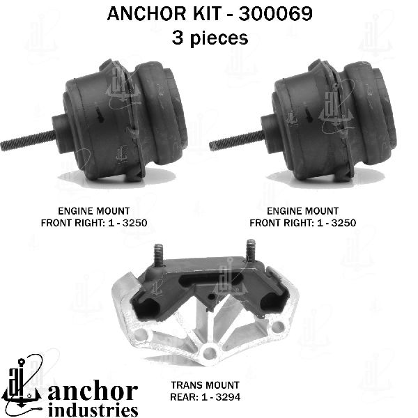 2011-2022 Ford Mustang Engine Mount Kit (Anchor)