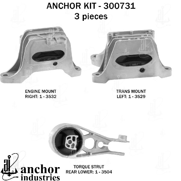 2018-2021 GMC Terrain Engine Mount Kit (Anchor)