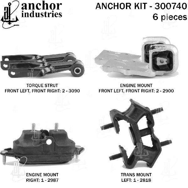 2006-2007 Buick Terraza Engine Mount Kit (Anchor)