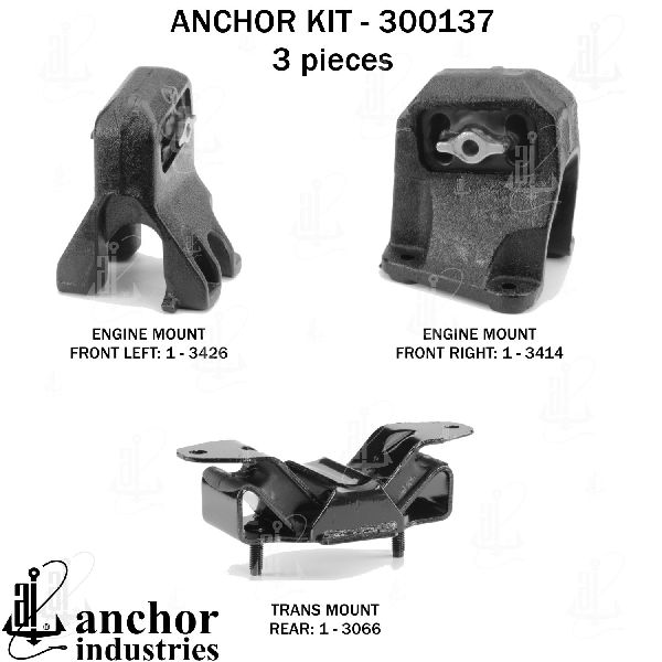 2002-2005 Dodge Ram 1500 Engine Mount Kit (Anchor)