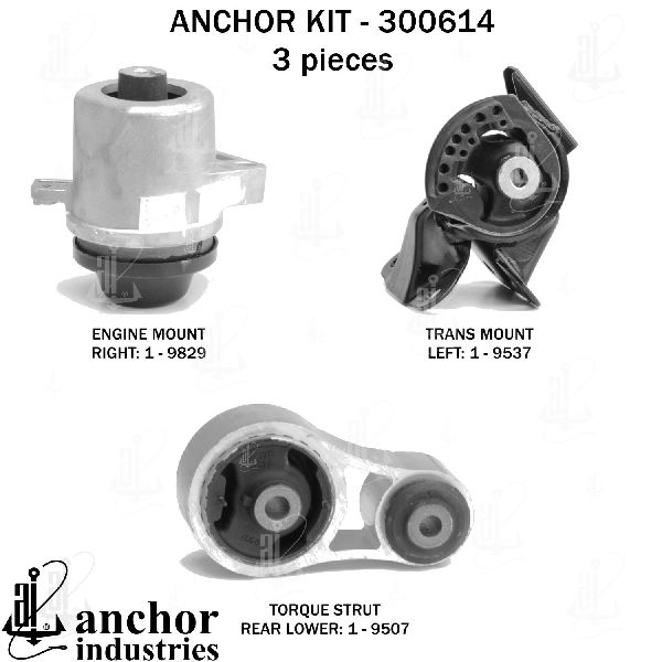 2007-2008 Mazda CX-7 Engine Mount Kit (Anchor)