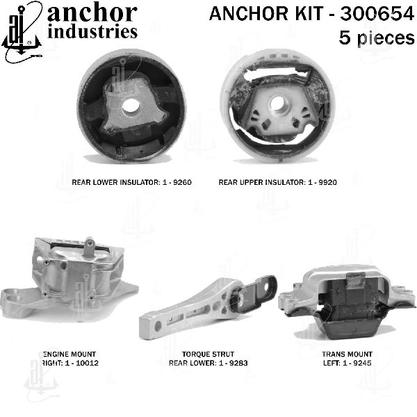 2010-2014 Volkswagen Golf Engine Mount Kit (Anchor)