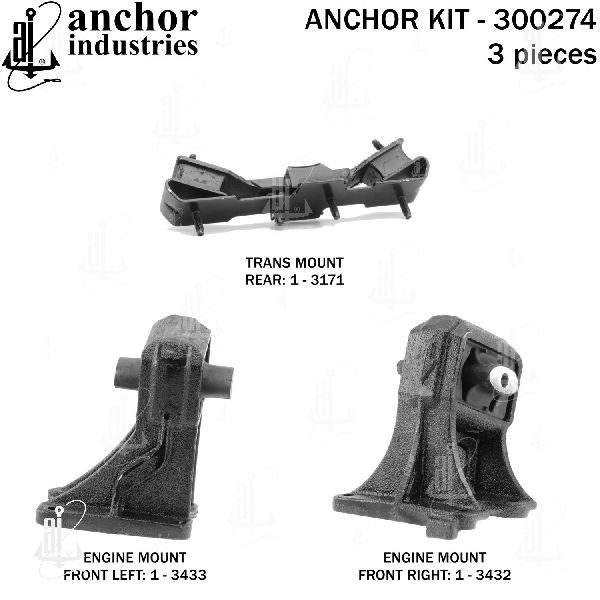 2006-2007 Dodge Ram 1500 Engine Mount Kit (Anchor)