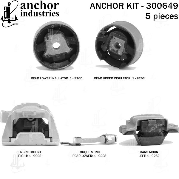 2012 Volkswagen Golf R Engine Mount Kit (Anchor)