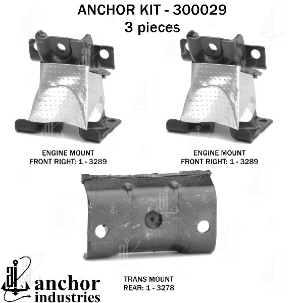 2011-2016 GMC Sierra 2500 HD Engine Mount Kit (Anchor)