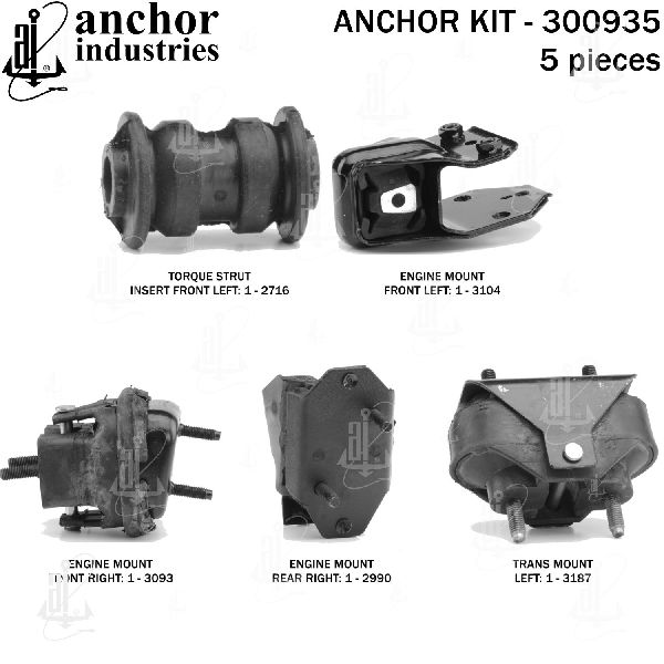 2008-2009 Buick Allure Engine Mount Kit (Anchor)