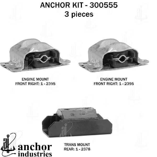 1975-1976 Chevrolet G30 Engine Mount Kit (Anchor)