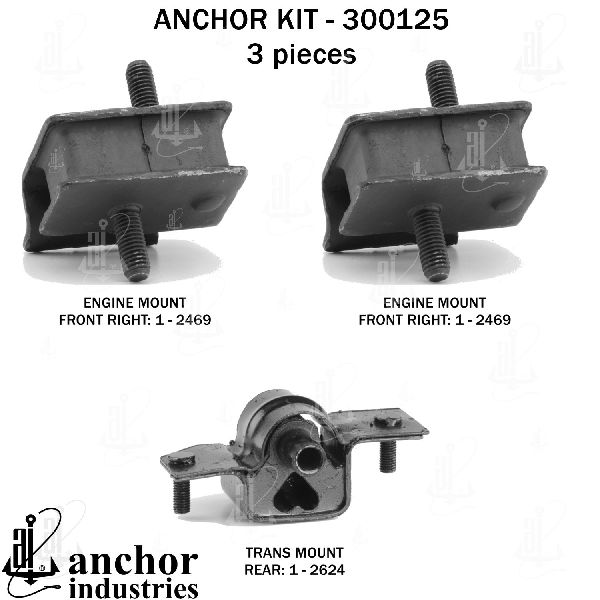 1989 Dodge Dakota Engine Mount Kit (Anchor)