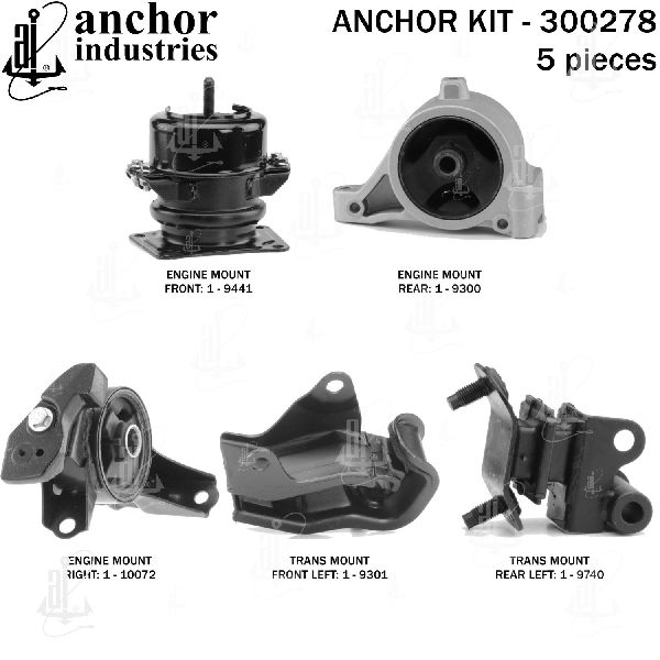 2006-2008 Honda Ridgeline Engine Mount Kit (Anchor)