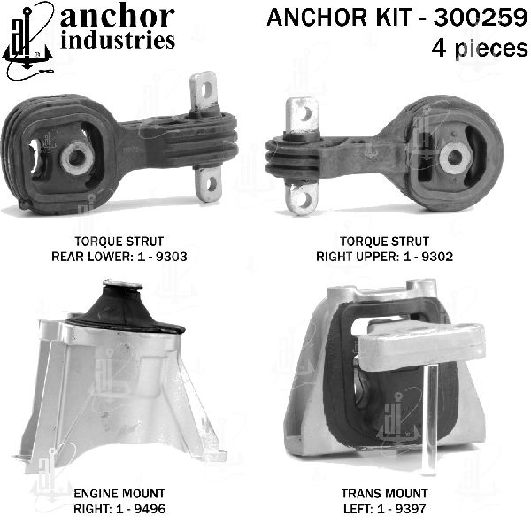 2007-2011 Honda CR-V Engine Mount Kit (Anchor)