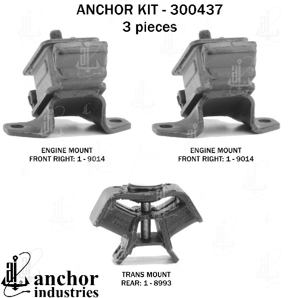 1999-2002 Toyota 4Runner Engine Mount Kit (Anchor)