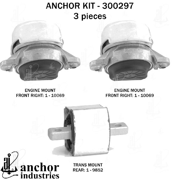 2013-2015 Mercedes-Benz GLK350 Engine Mount Kit (Anchor)