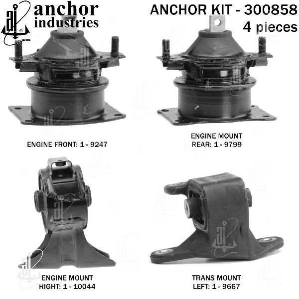 2010-2013 Acura MDX Engine Mount Kit (Anchor)