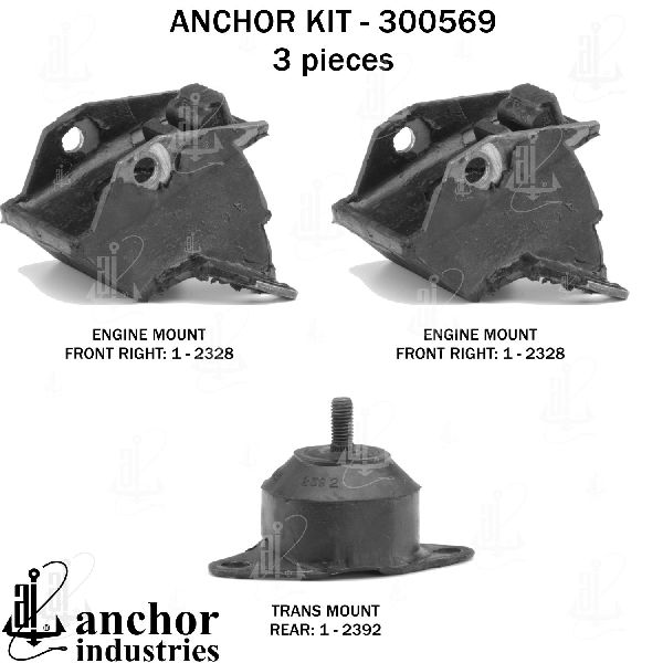 1977 Pontiac Firebird Engine Mount Kit (Anchor)
