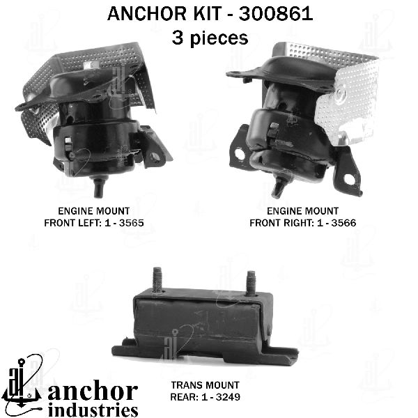 2017-2018 GMC Sierra Engine Mount Kit (Anchor)