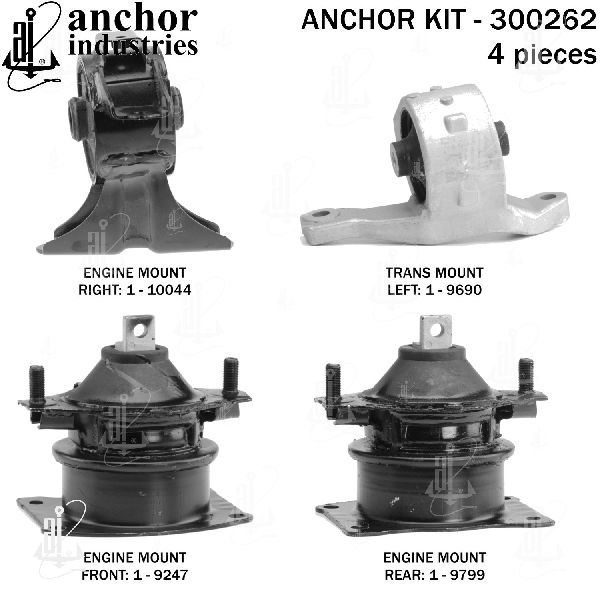 2007-2009 Acura MDX Engine Mount Kit (Anchor)