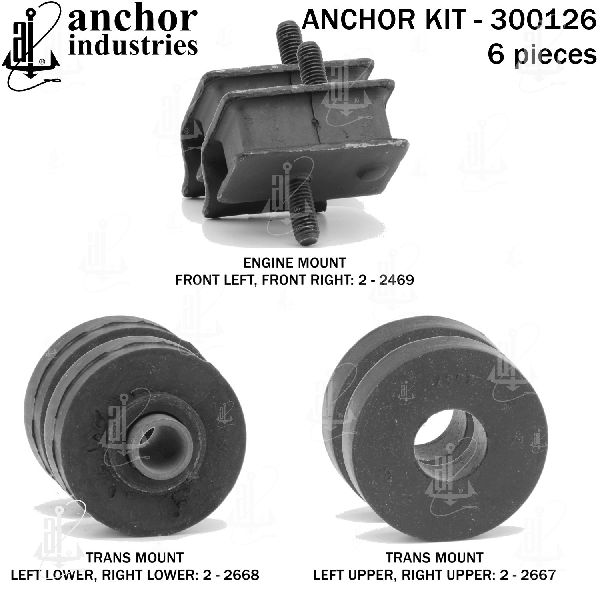 1981-1993 Dodge W250 Engine Mount Kit (Anchor)