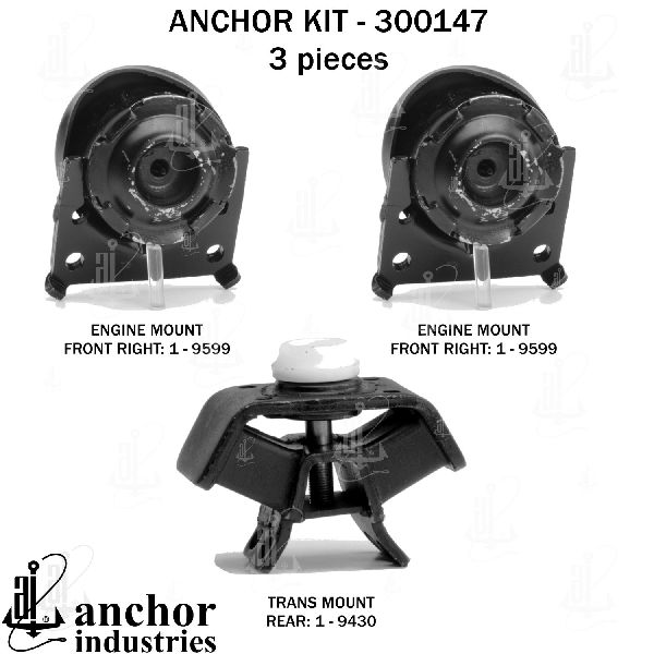 2005-2015 Toyota Tacoma Engine Mount Kit (Anchor)