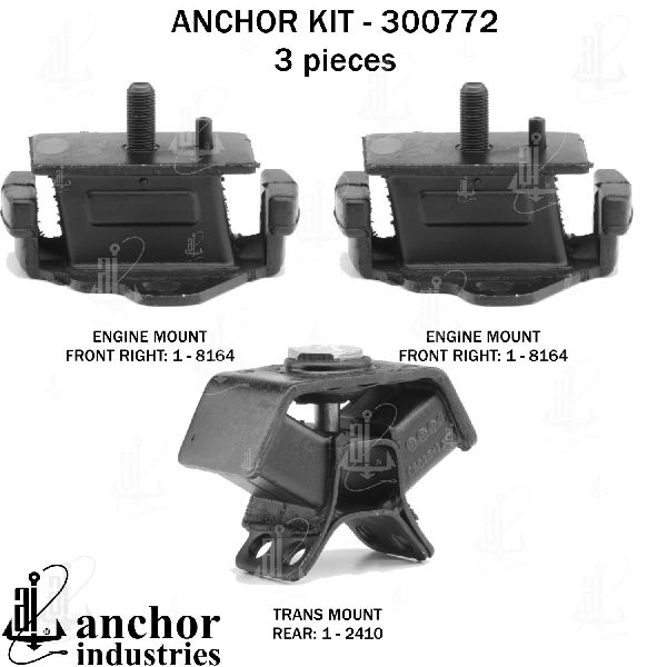 1994-1998 Toyota T100 Engine Mount Kit (Anchor)