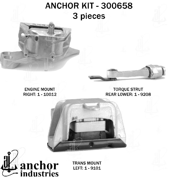 2006-2010 Volkswagen Beetle Engine Mount Kit (Anchor)
