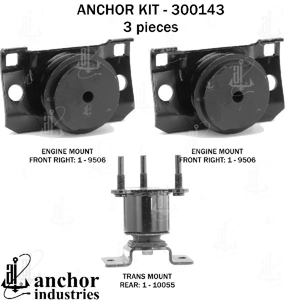 2012-2021 Nissan NV1500 Engine Mount Kit (Anchor)