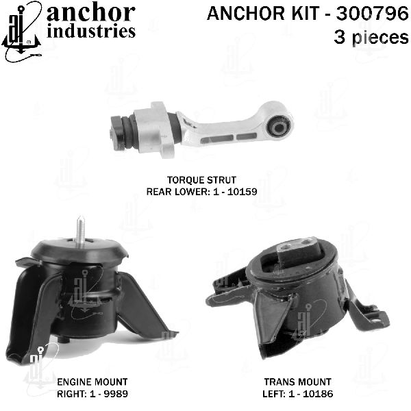 2015-2021 Kia Sedona Engine Mount Kit (Anchor)