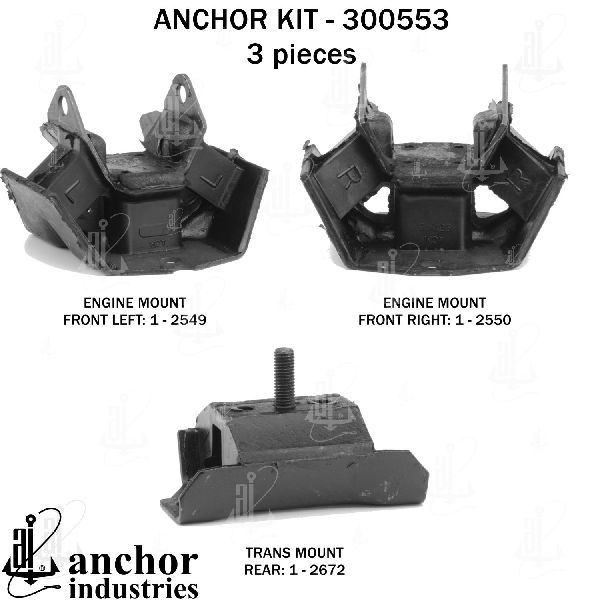 1988-1993 Chevrolet S10 Engine Mount Kit (Anchor)