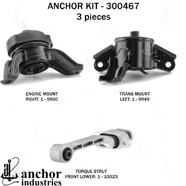 2014-2015 Kia Sorento Engine Mount Kit (Anchor)