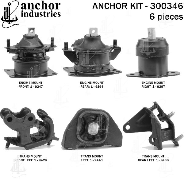 2004-2008 Acura TSX Engine Mount Kit (Anchor)