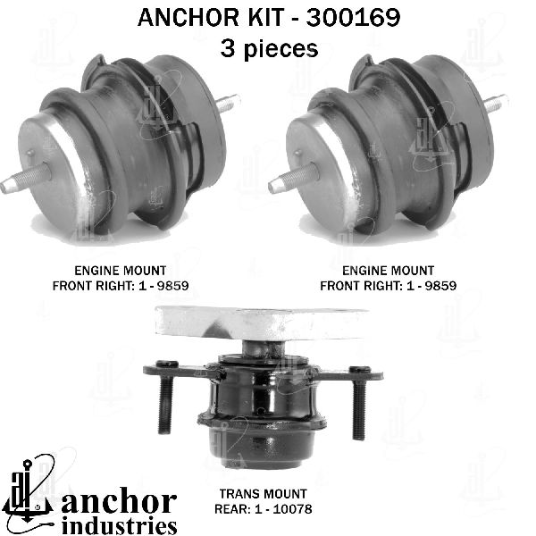 2016-2019 INFINITI Q50 Engine Mount Kit (Anchor)