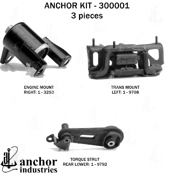 2011-2016 Mazda 2 Engine Mount Kit (Anchor)