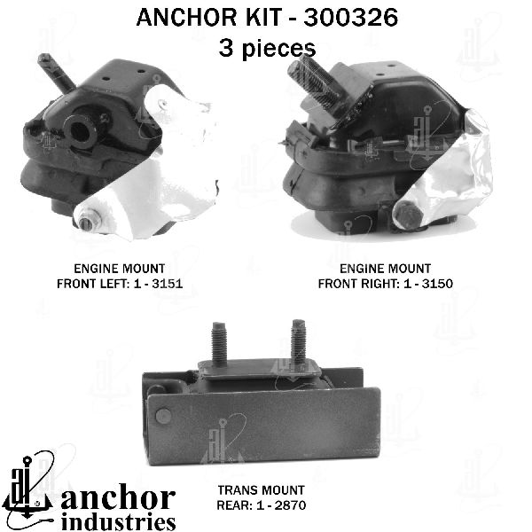 2003-2004 Lincoln Navigator Engine Mount Kit (Anchor)