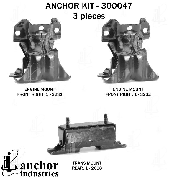 2007-2009 GMC Yukon Engine Mount Kit (Anchor)
