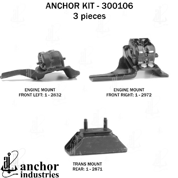 1998-2003 Ford F-150 Engine Mount Kit (Anchor)