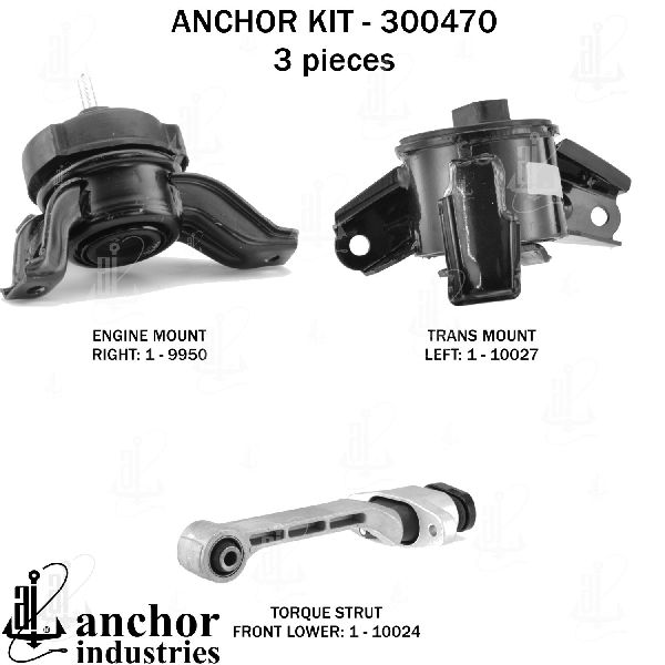 2013-2018 Hyundai Santa Fe Engine Mount Kit (Anchor)