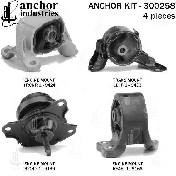 2002-2006 Honda CR-V Engine Mount Kit (Anchor)