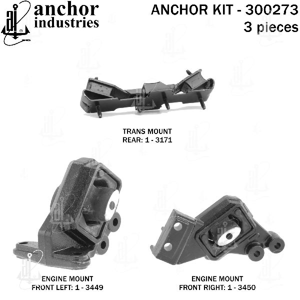 2006-2007 Dodge Ram 1500 Engine Mount Kit (Anchor)