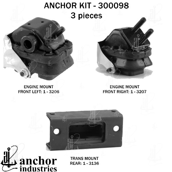 2006-2008 Lincoln Mark LT Engine Mount Kit (Anchor)