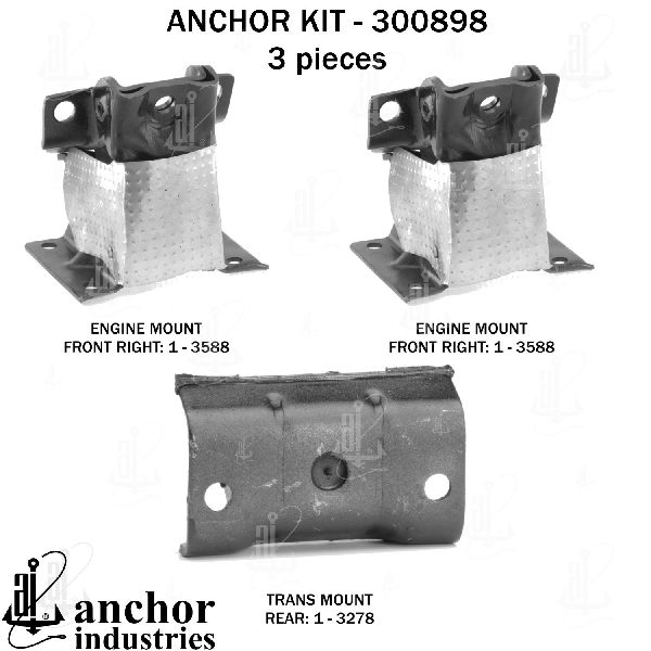 2020-2023 GMC Sierra 2500 HD Engine Mount Kit (Anchor)