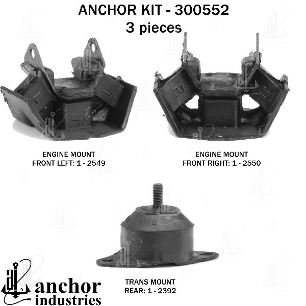 1985-1990 Chevrolet Astro Engine Mount Kit (Anchor)