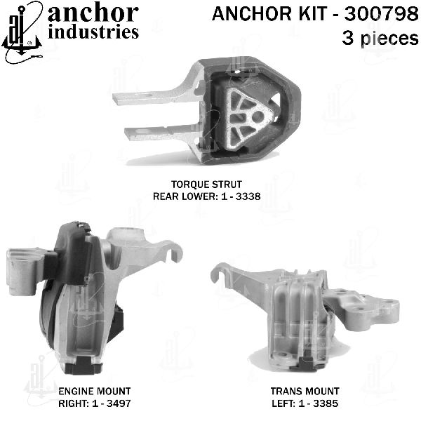 2013-2016 Dodge Dart Engine Mount Kit (Anchor)