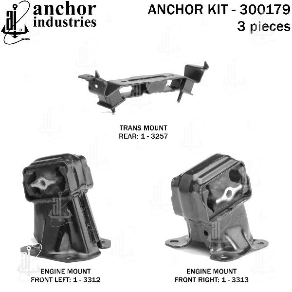 2006-2010 Jeep Commander Engine Mount Kit (Anchor)