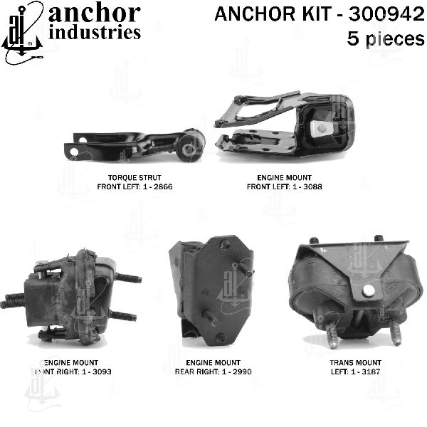 2005-2008 Pontiac Grand Prix Engine Mount Kit (Anchor)