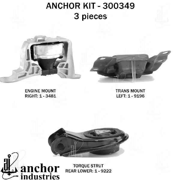 2004-2009 Mazda 3 Engine Mount Kit (Anchor)