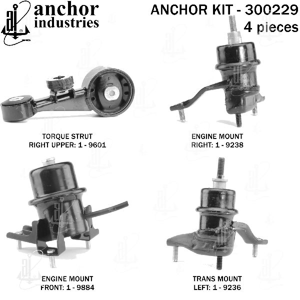 2013-2018 Lexus ES350 Engine Mount Kit (Anchor)